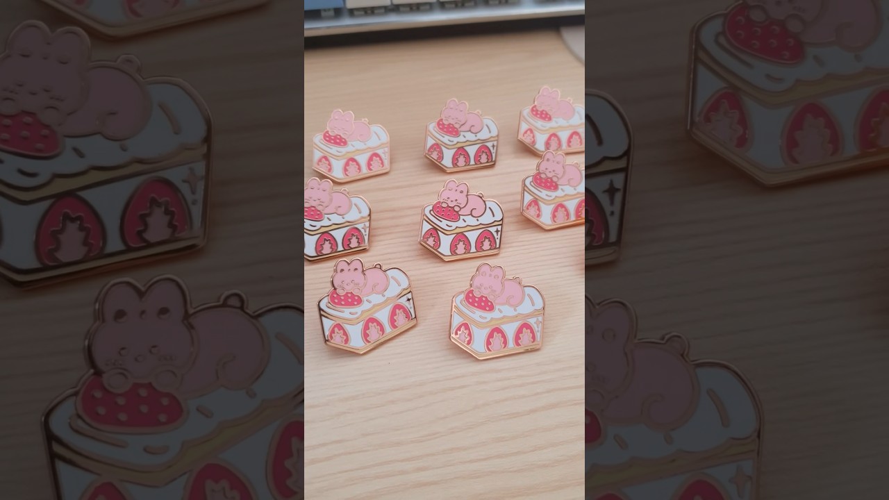 🍓 Designing & manufacturing cute enamel pins | with USPP 