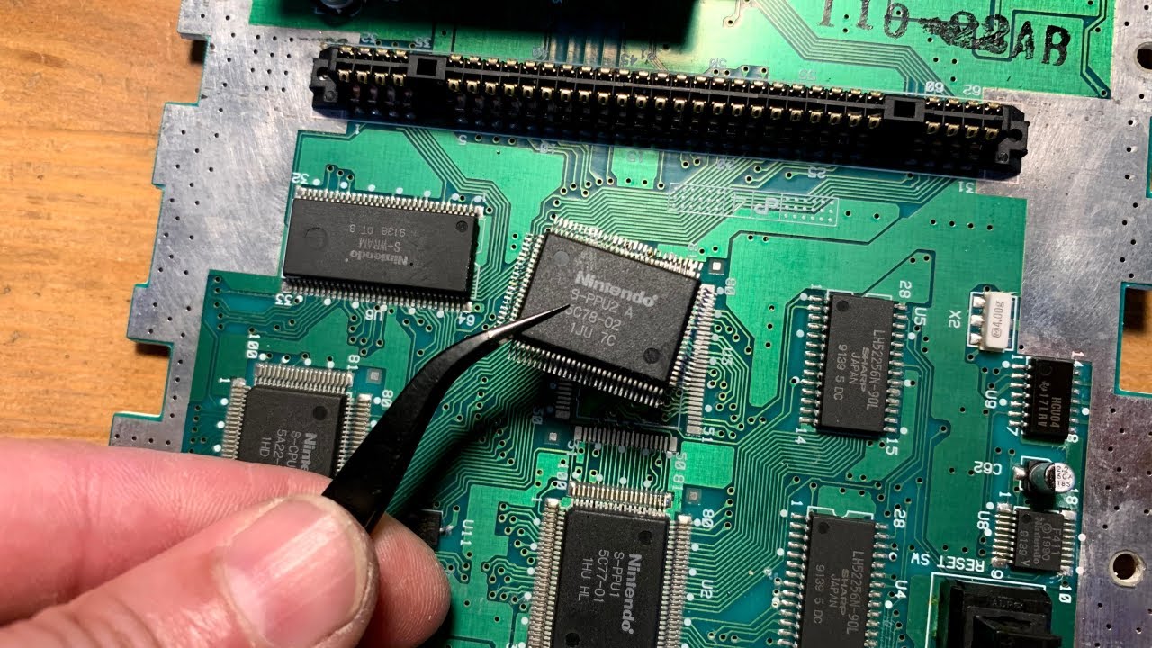 Ремонт Super Nintendo (SNES)! Неправильные цвета, диагностика и замена чипа!