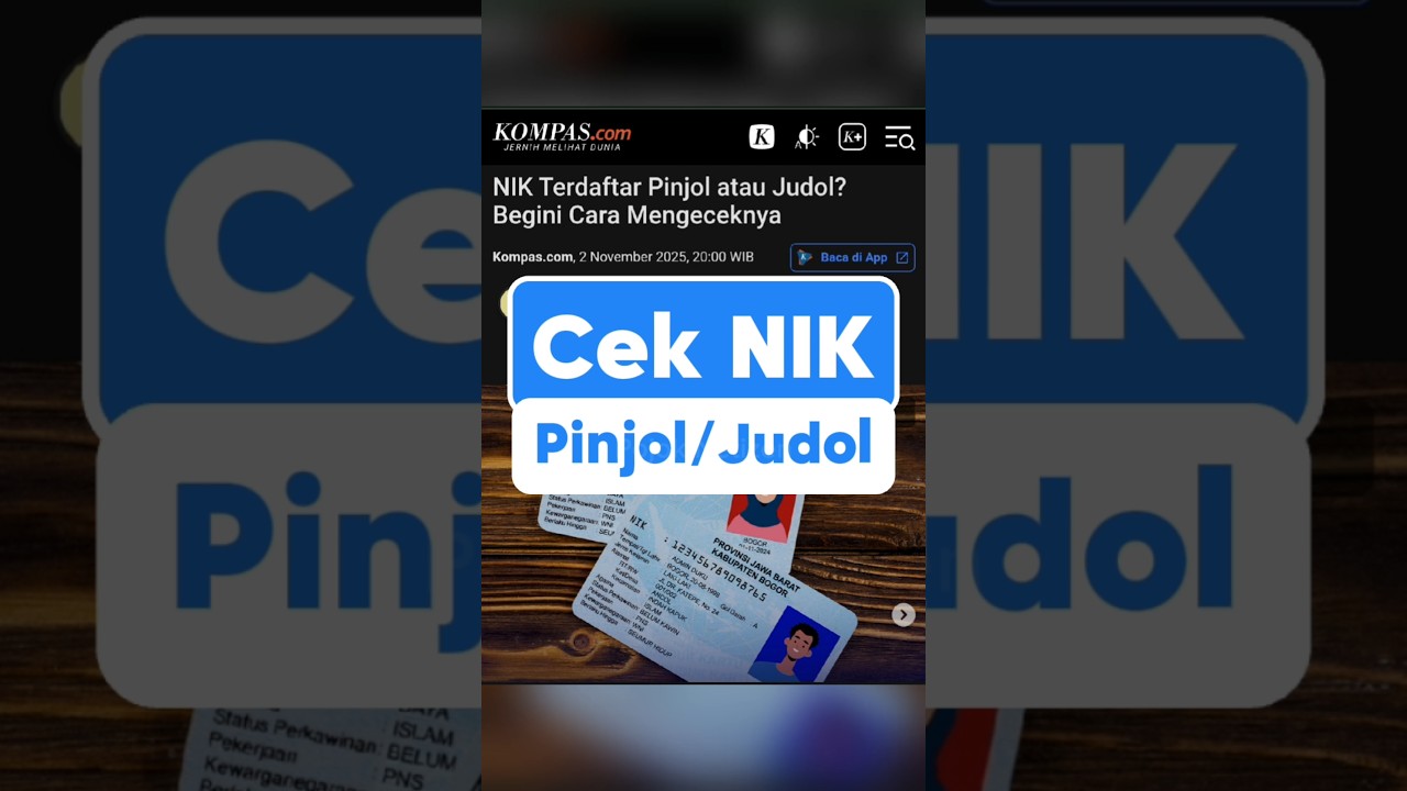 Cara Cek NIK Terdaftar Pinjol/Judol, Benarkah? #pojoknet #pojoknetizen #viralhariini #pinjol #judol