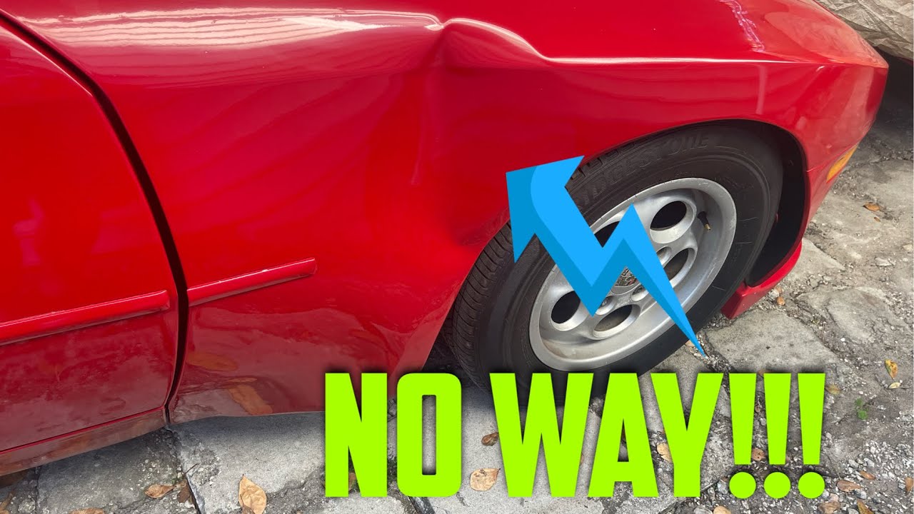 Someone hit my 1984 Porsche 944 and took off (trying to remove front fender wing)