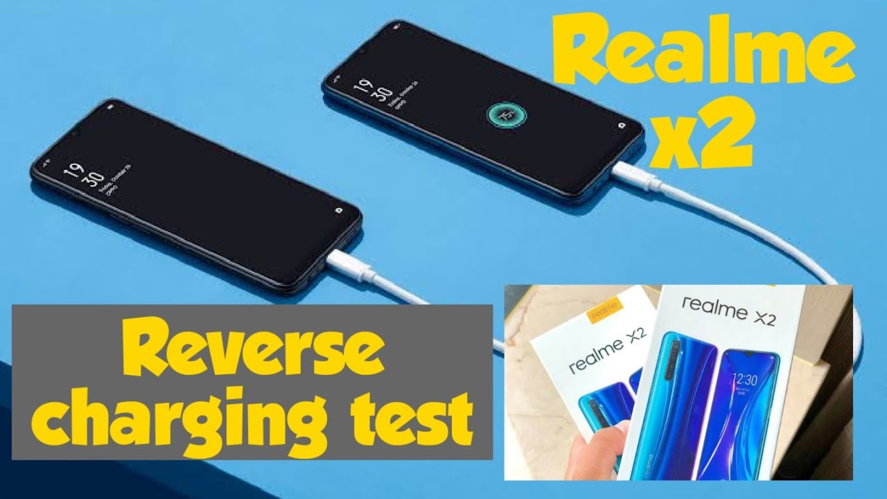Realme x2 reverse charging test