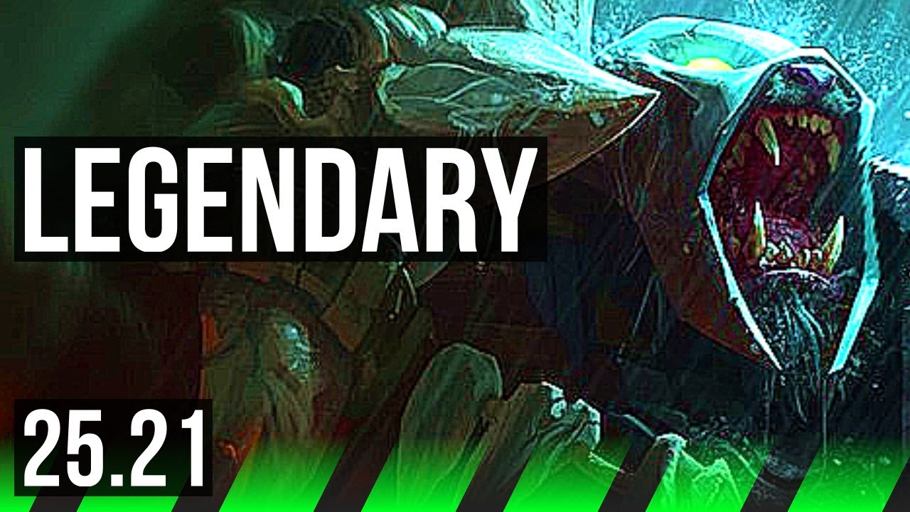 RENGAR vs LEE SIN (JGL) | 6 solo kills, Legendary, 1000+ games | KR Master | 25.21