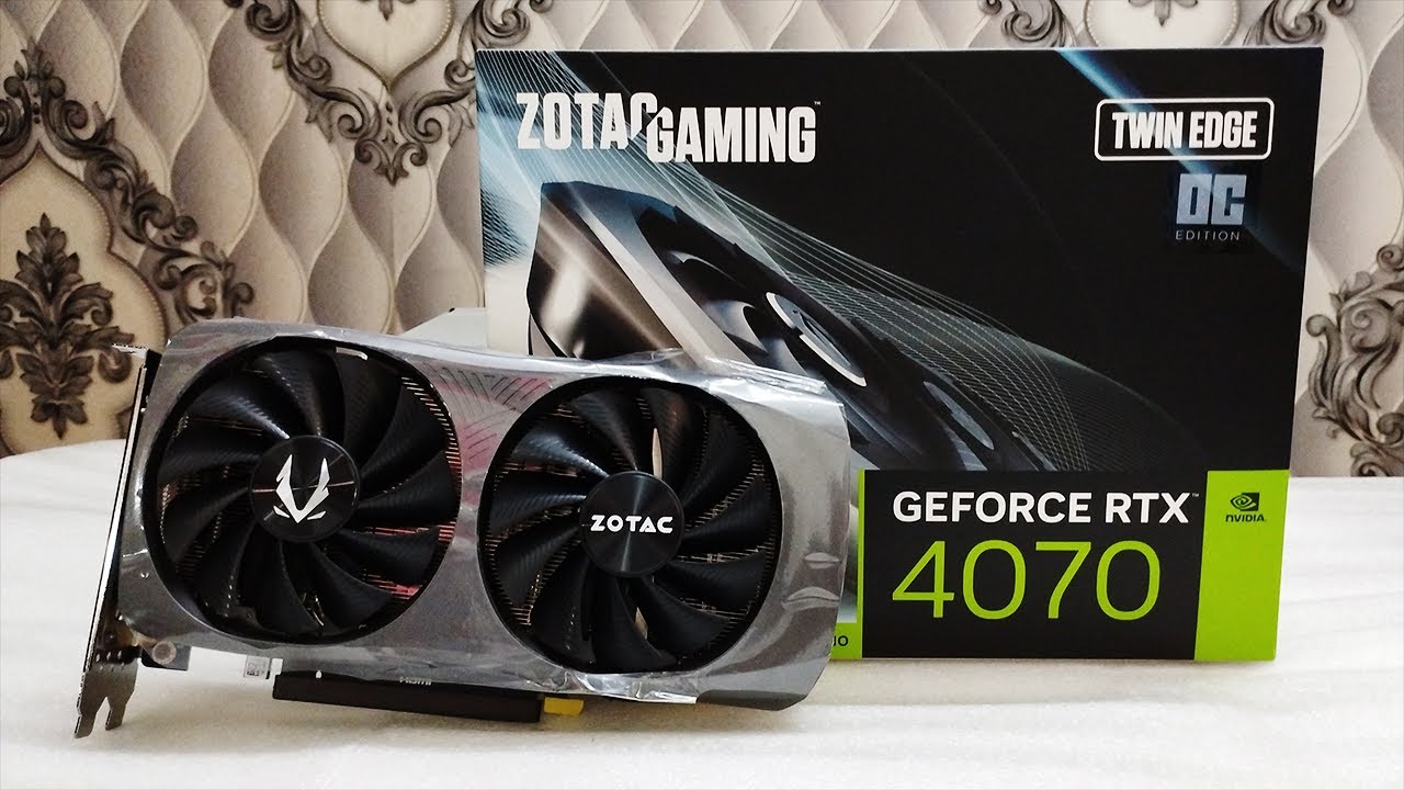 ZOTAC GAMING GeForce RTX 4070 Twin Edge OC 12GB - Unboxing + Furmark Stress Test 2023