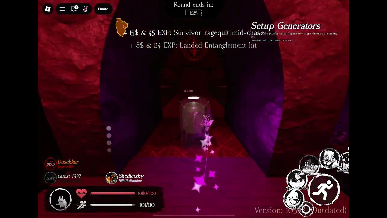 Playing as Martyr 1x1x1x1 in roblox forsaken! (before 1x rework)