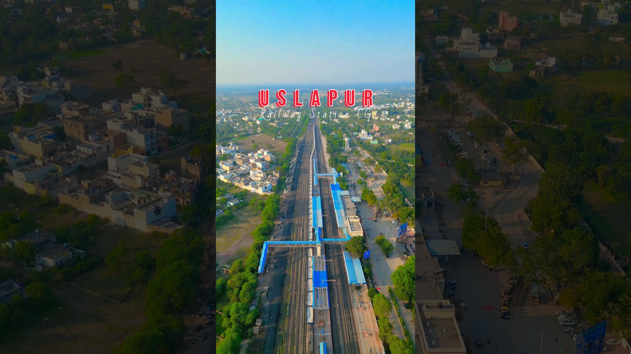 Uslapur Railway Station || Bilaspur Junction Chhattisgarh  || Status Video HD 4K