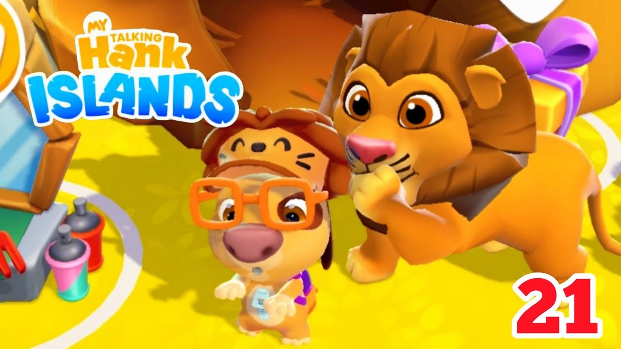 Hank: The Lion King! My Talking Hank Islands Gameplay Walkthrough - Part 21
