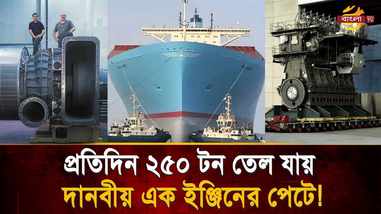 একাই সাবাড় করে হাজার গাড়ির জ্বালানি তেল! দেখুন বিশ্বের অতিকায় এক ইঞ্জিন | Bangla TV