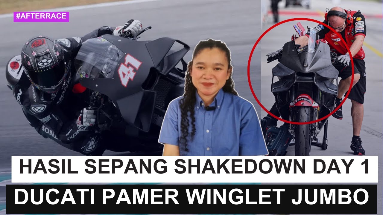 Hasil Sepang Shakedown Test Hari Pertama: Ducati Pamer Winglet Jumbo