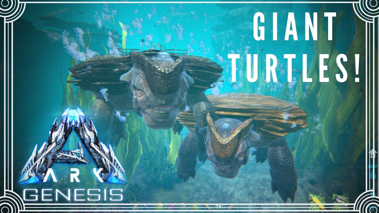 MAX LEVEL GIANT TURTLES! How to Tame a Megachelon - Ark: Genesis (E9)