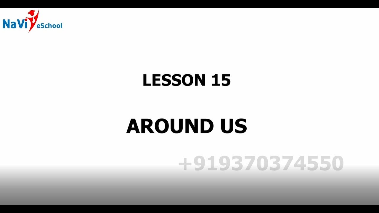 EVS Around Us Class 1 Unit 15