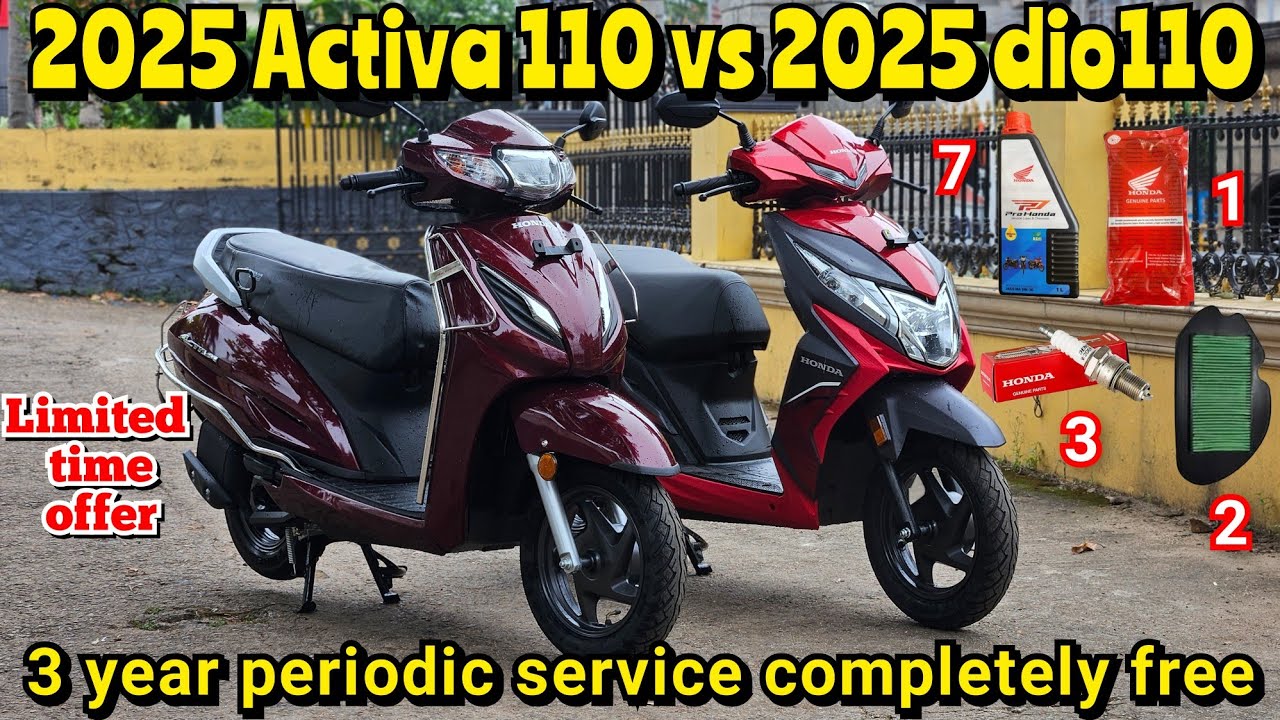 2025 Honda Activa 110 vs 2025 Dio 110 detailed malayalam comparison ഇതിൽ ഏതെടുക്കും ?