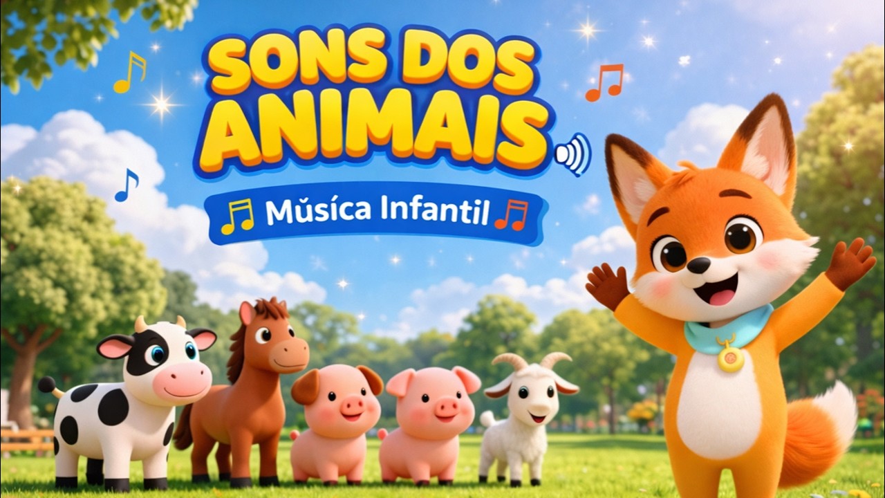🎵 Os Sons dos Animais 🐶🐱 | Música Infantil para Aprender Brincando