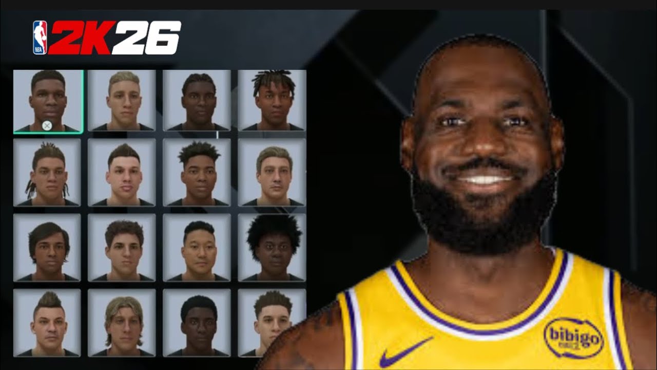 LeBron James Face Creation NBA 2K26 | How To Make LeBron James on NBA 2K26