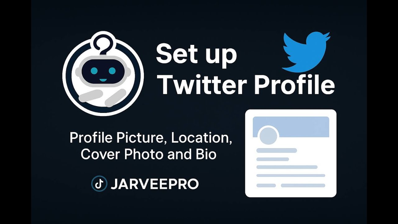 Change Twitter Profile Picture, Cover Photo, Location, and BIO with JarveePro