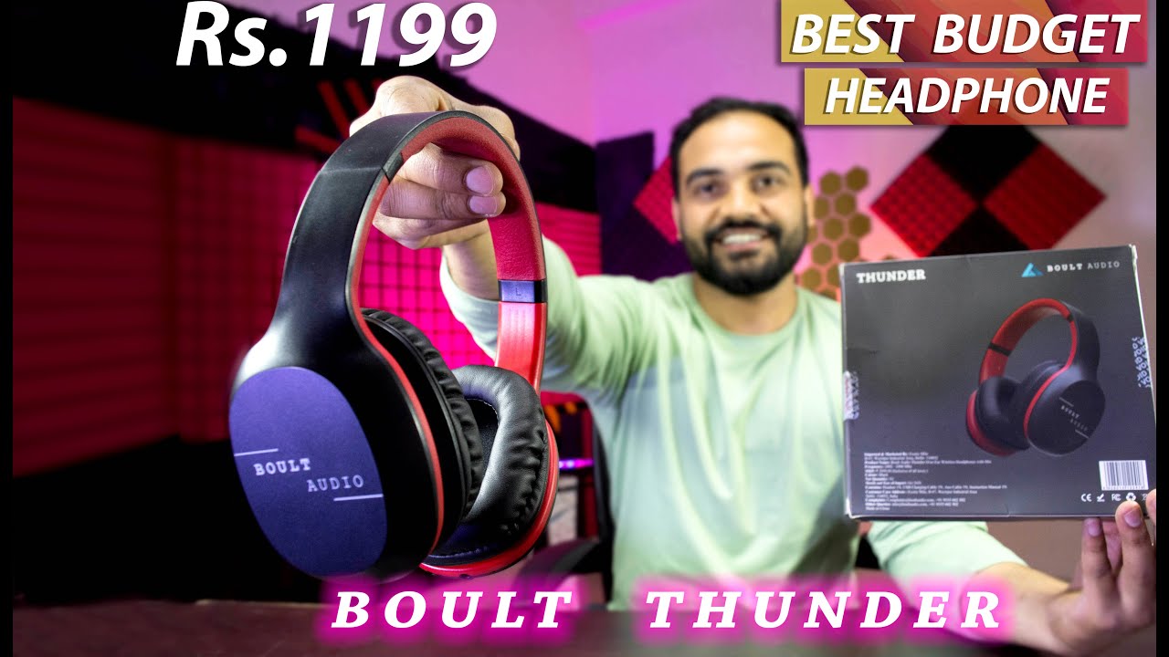 Boult Audio Thunder | Budget Wireless Headphone| IPX5 Rating|Over Ear Headphone⚡🔥
