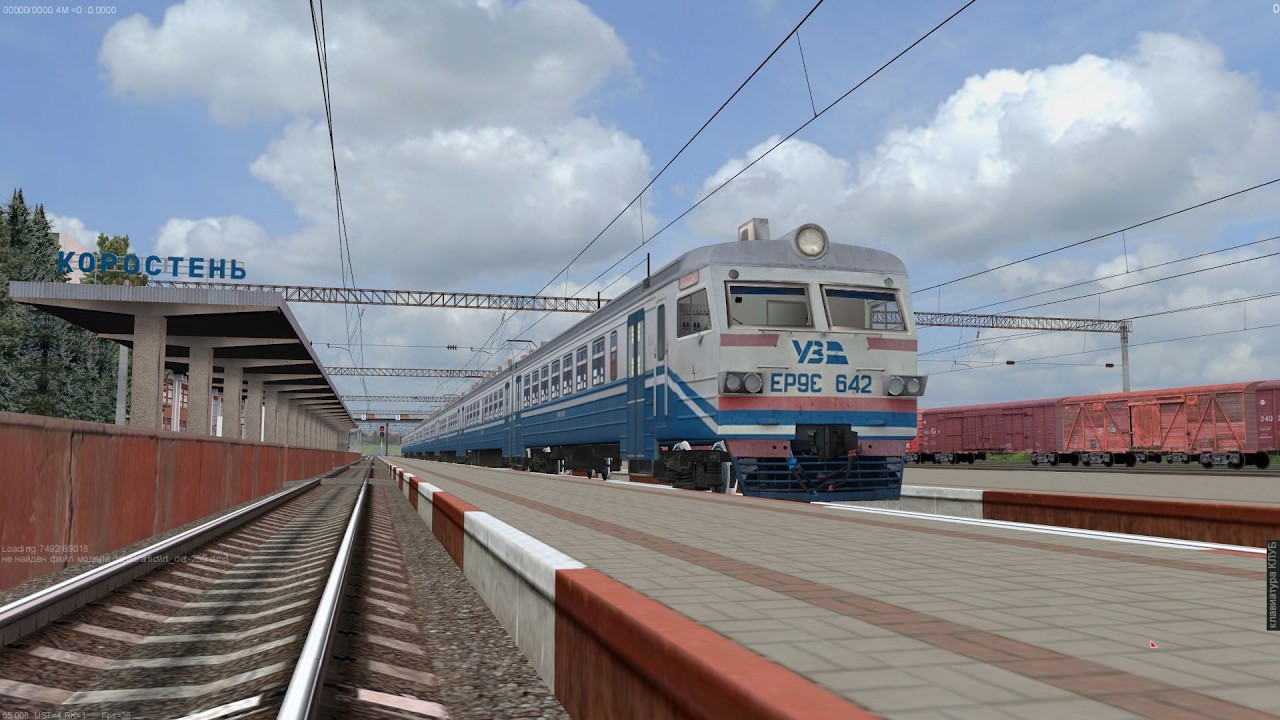 (ZD Simulator) Приміський поїзд № 6614  Коростень - Борщагівка