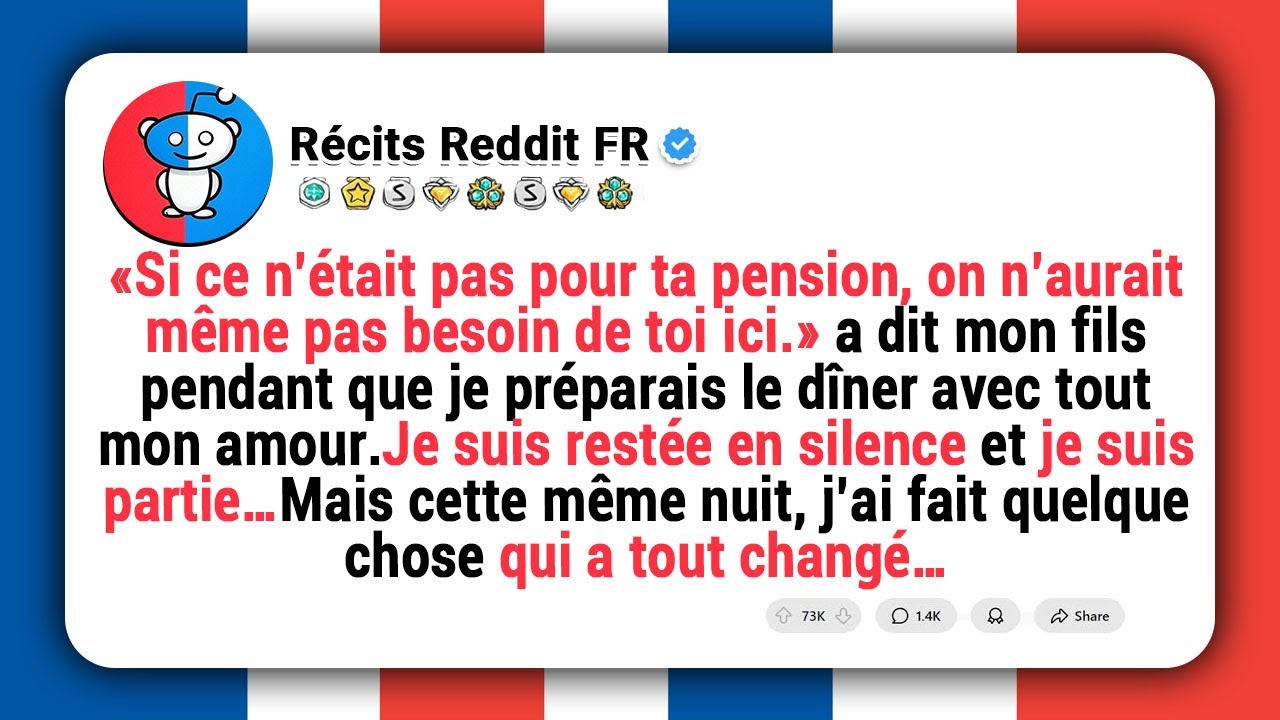 « Sans ta pension, on n’aurait même pas besoin de toi », a dit mon fils… Mais cette nuit-là…