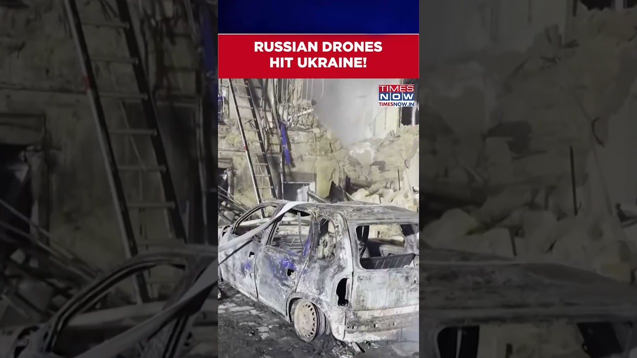 Russian Strike Damages Residential Houses In Ukraine's Odesa | Russia-Ukraine War #shorts