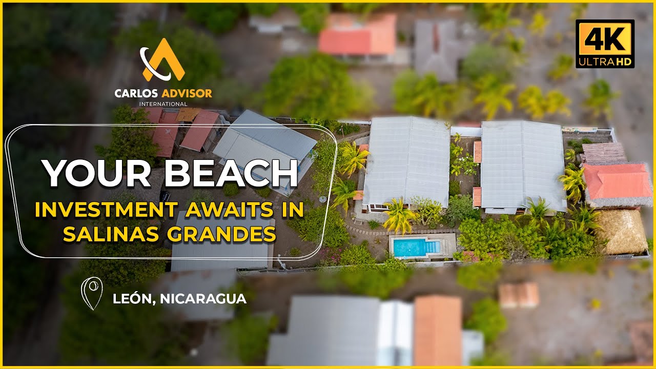Beachfront Property for Sale in Salinas Grandes, Le&oacute;n | Two Homes + Pool & Rancho | U$180,000