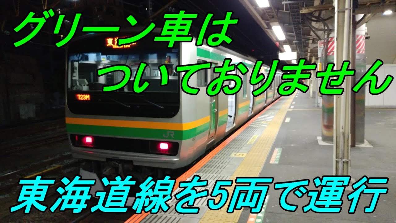 【レア運用】東海道線を5両で運行！平塚始発熱海行き