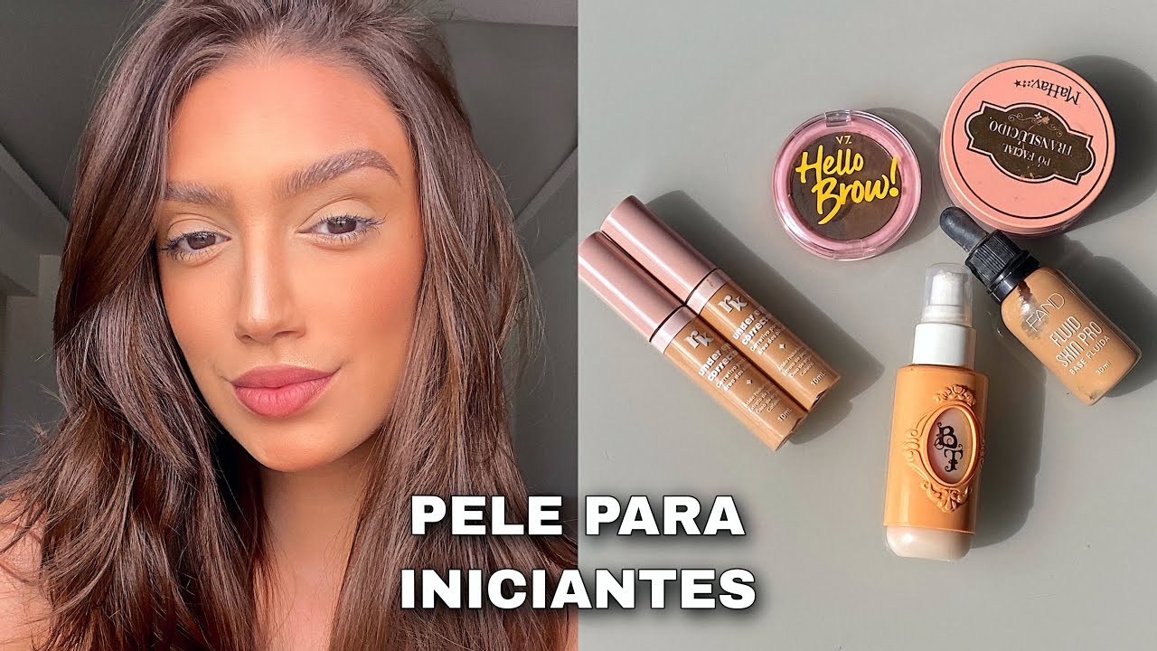 PELE PERFEITA PARA INICIANTES E PRA QUEM NÃO SABE MAQUIAR!!!