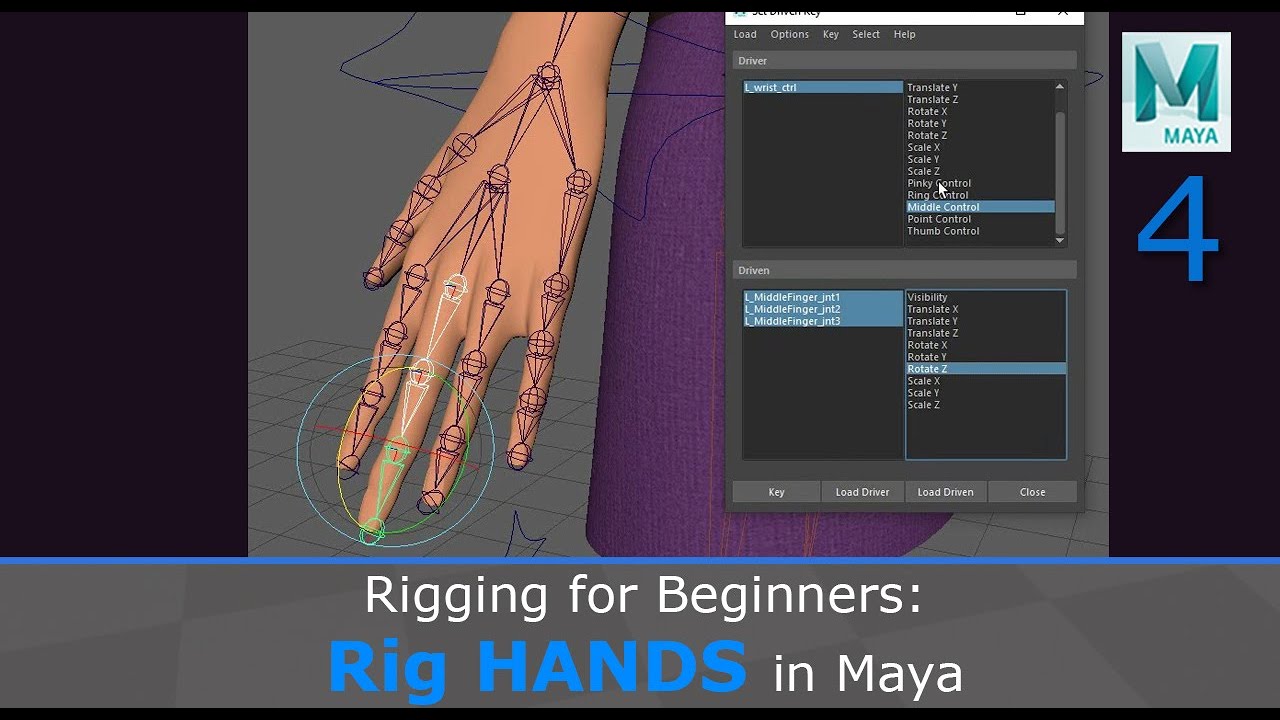 Rigging for Beginners: Rig Hands in Maya