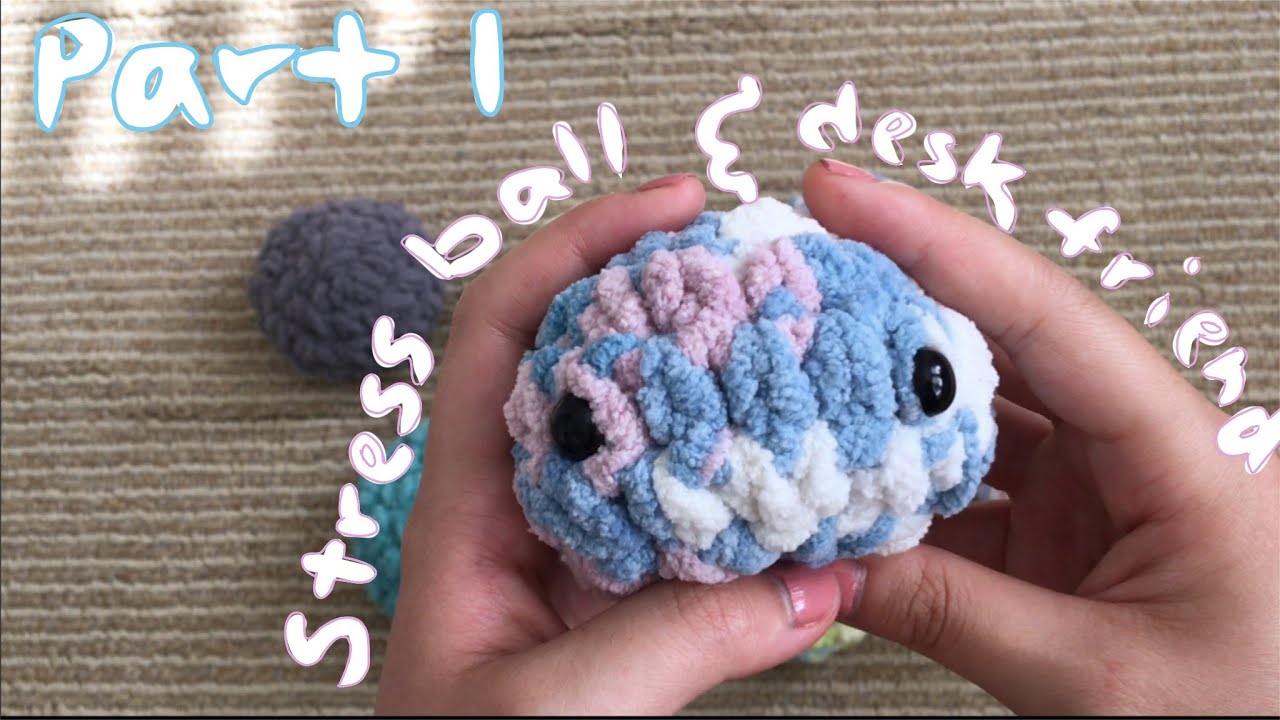 crochet stress ball blob friends! beginner friendly free pattern part 1