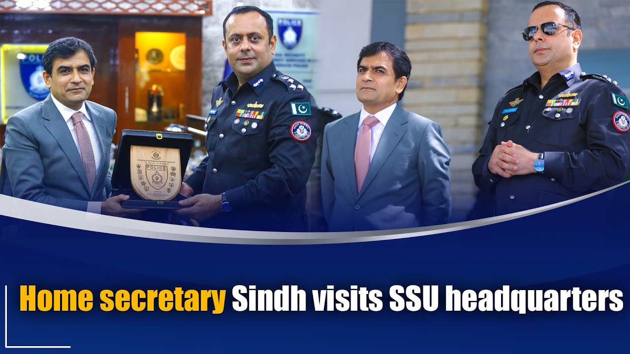 Home Secretary Sindh Muhammad Iqbal Memon visits SSU Headquarters