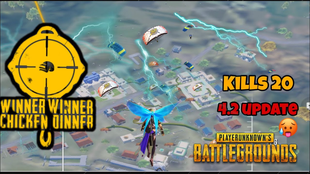 🔥SOLO V SQUAD🥶4.2 update 🥵ipad game play 🥰. Kills 20 With chicken dinner 😎