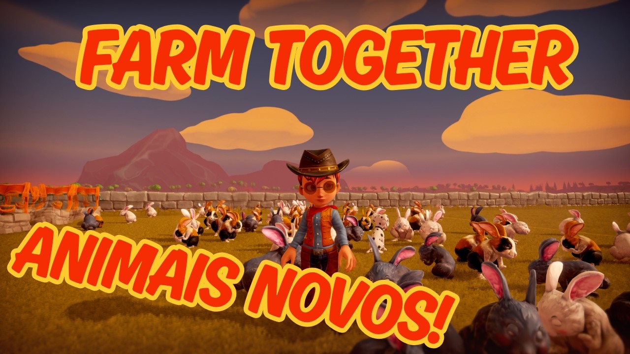 Novos Animais na Fazenda Amêndoa 🐔🐇🦃 | Expansão e Coleta no Farm Together