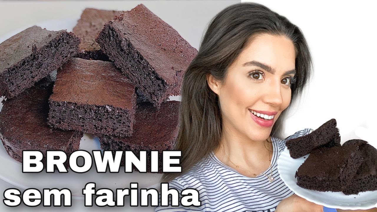 BROWNIE SEM FARINHA, SEM GLÚTEN E SEM LACTOSE!!