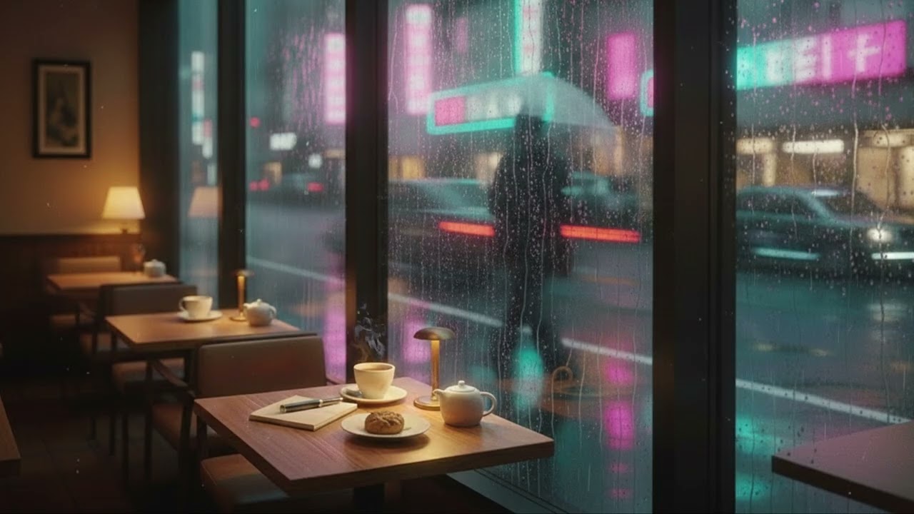 Tokyo Rain Café Jazz | Coffee Shop Background Music for Work & Study