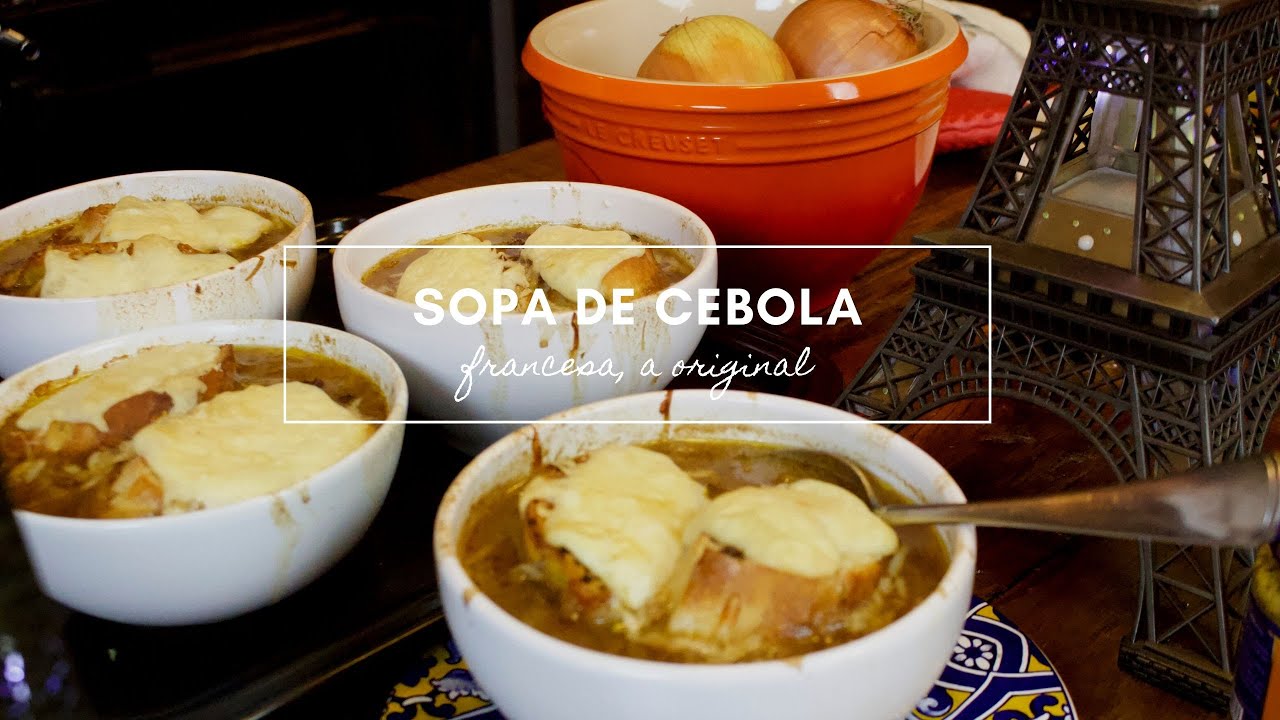 Sopa de Cebola Francesa, a original - Arno van Enck