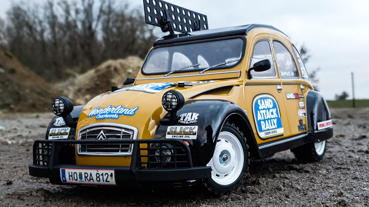 1/10 RC Tamiya Citroen 2CV Rally (M-05Ra) - The Maiden Run