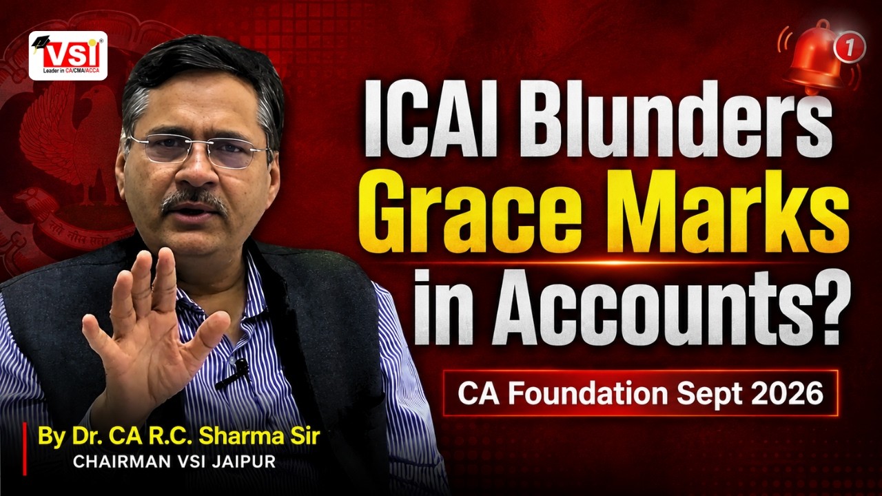 Grace Marks in Accounts? | ICAI Blunders 🚨 | CA Foundation Sept 2026