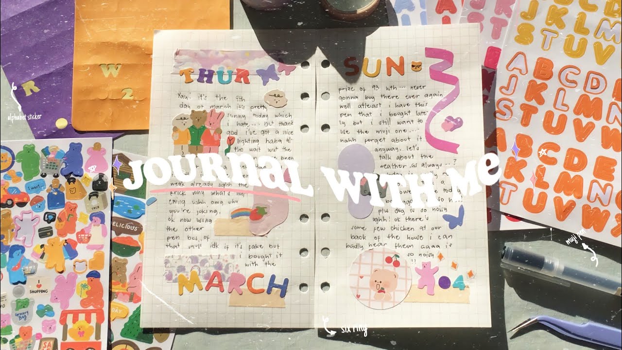 journal with me ─ft. cozy day 🌦️