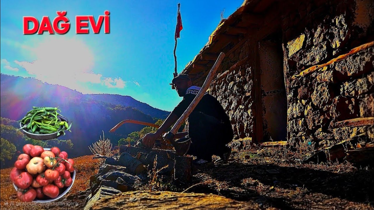 DAĞ EVİ KIŞ HAZIRLIĞI~BAH&Ccedil;E BENİ ŞAŞIRTTI