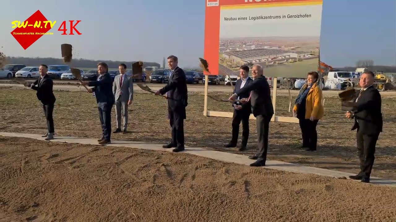 Spatenstich für das  Norma  Logistikzentrum in Gerolzhofen