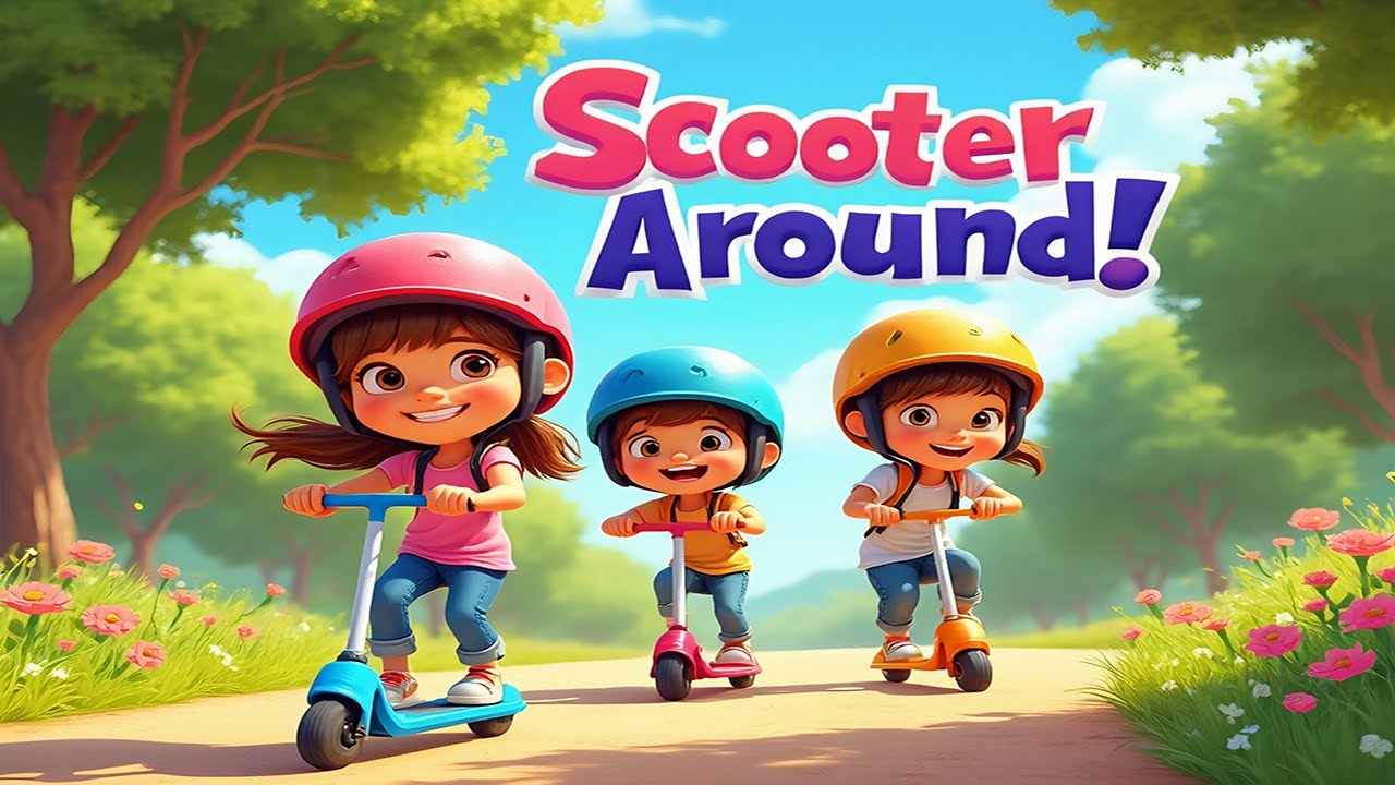 Scoot Around! | Fun Scooter Song for Kids | Let&rsquo;s Ride and Play!