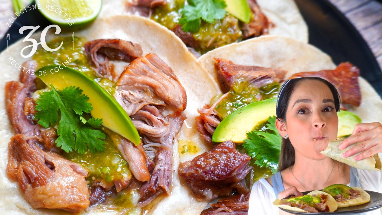 Receta de los tacos de Carnitas más fáciles y auténticos: Solo necesitas una olla