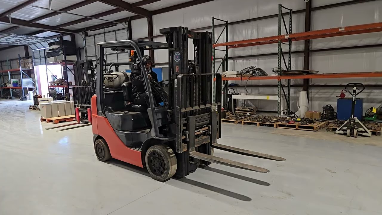 Toyota 8FGCU25 Forklift w/ Side Shift, Clamp, 2 Stage Mast; 4,800lb Capacity, 10,753 Hours