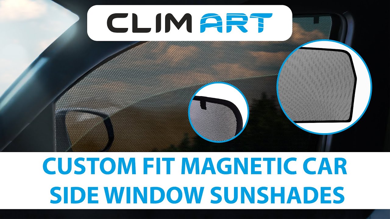 How to install Custom Fit Magnetic Sunshades for Chevrolet Silverado 1500 Crew Cab 2019-2025