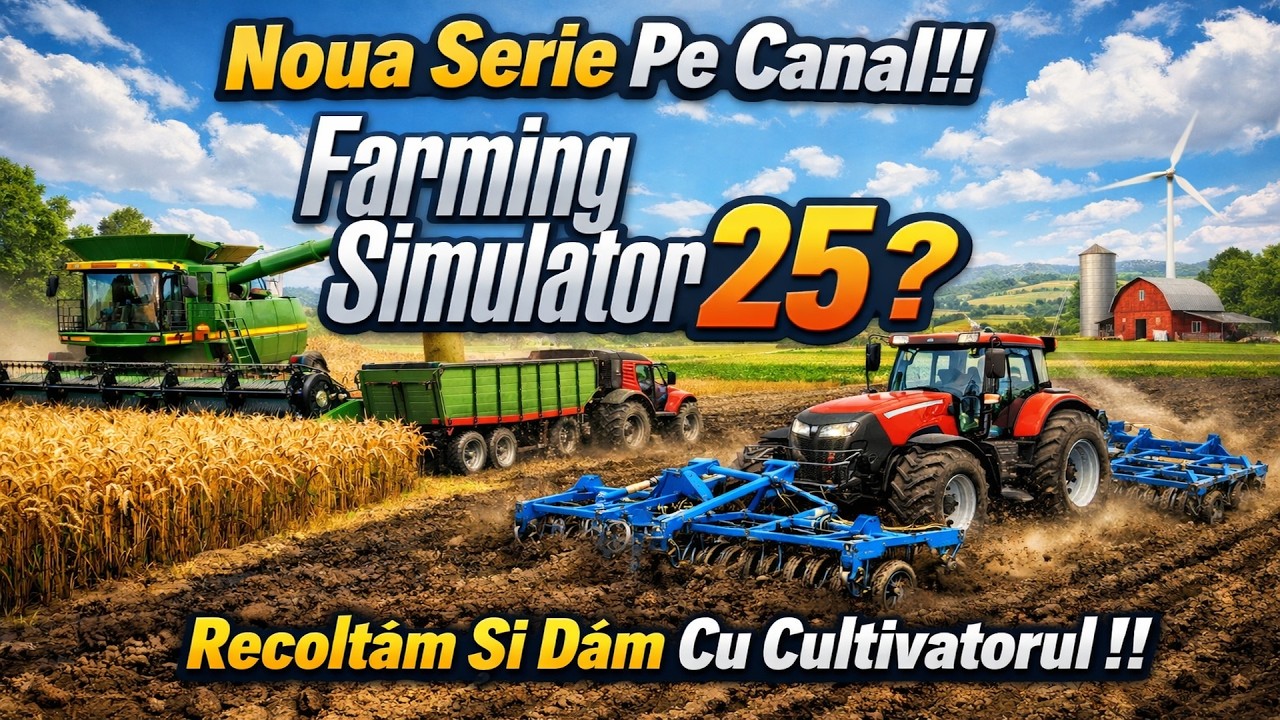 Noua Serie Pe Canal !! Farming Simulator 25 ?! Recoltăm Și Dăm Cu Cultivatorul !!