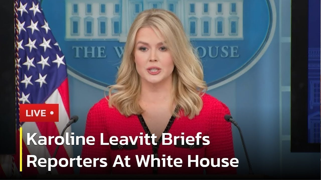 🔴 LIVE: White House Press Secretary Karoline Leavitt holds a Briefing | AC13