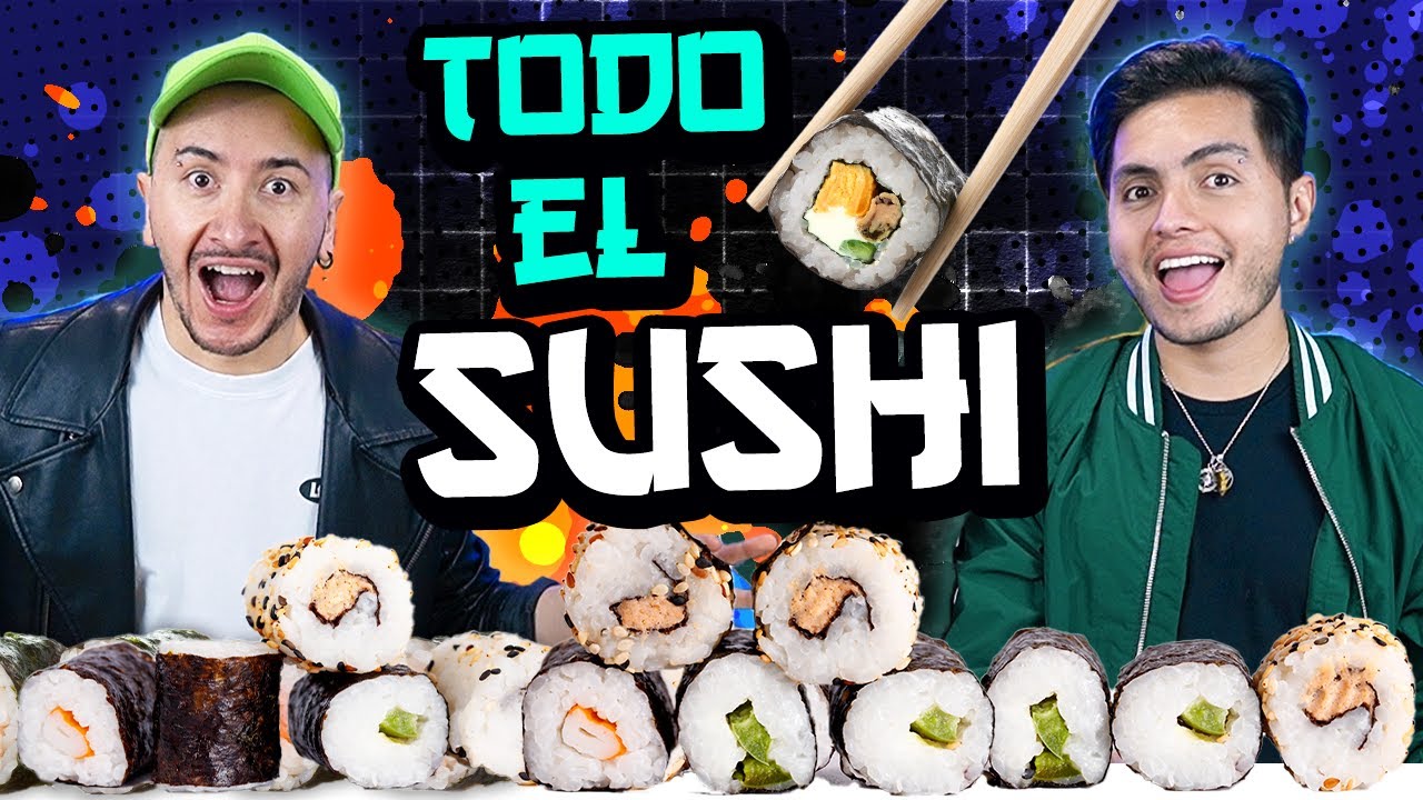 🍣 PROBAMOS TODOS LOS SABORES DE SUSHI 🍱 | AGENTES DEMENTES