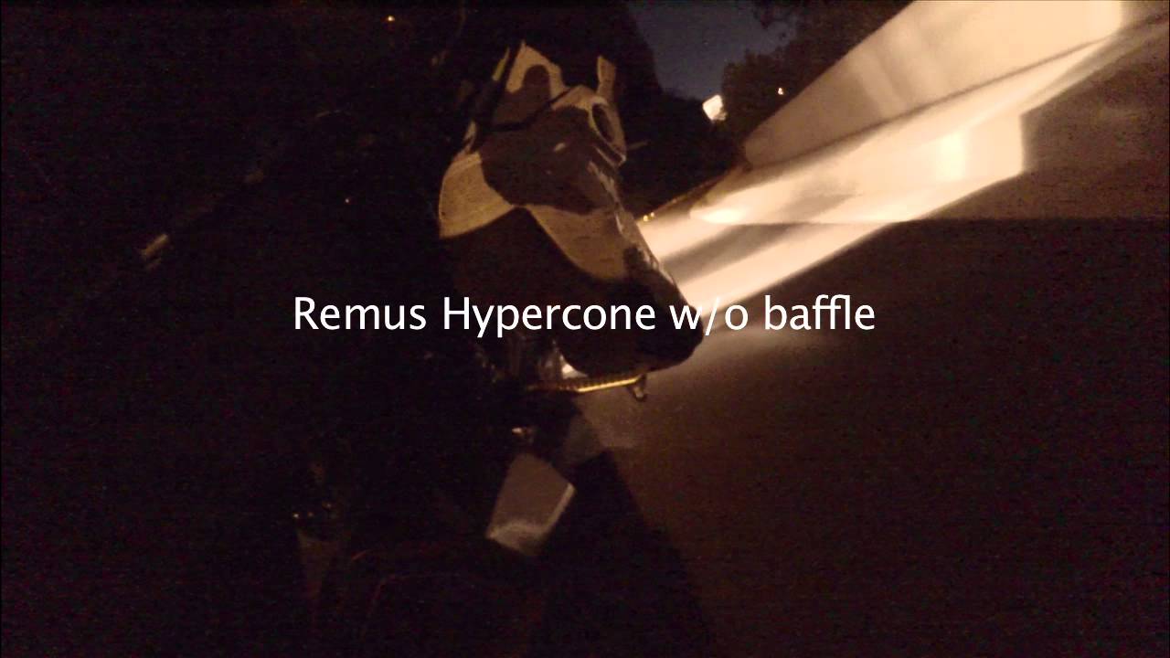 2014 Triumph Street Triple R - Remus Hypercone comparison