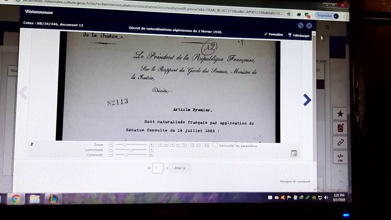 طريقة البحث عن مراسيم التجنيس 1883_1930