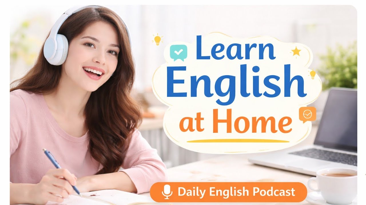 Learn English at Home in 90 Days Daily Routine for Fluency #dailyenglishpodcast #englishpractice