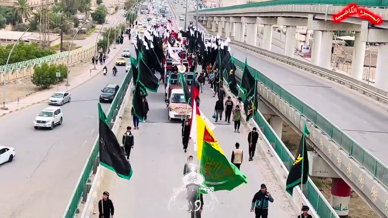 خروجيه موكب رماد الخيام الحسيني المسير السنوي الى موسى ابن جعفر