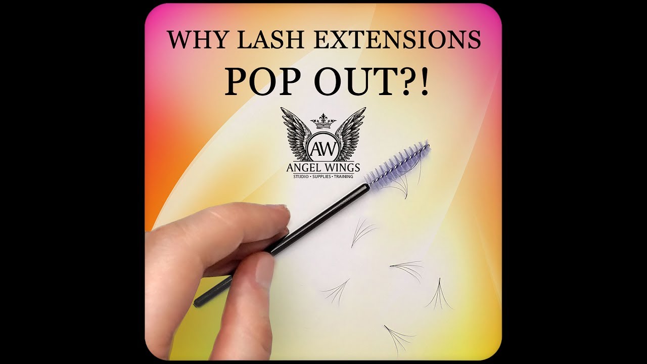 #1 Why right after appliance lash extensions pop out when you brush them